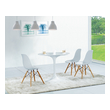 kitchenette dining set Fine Mod Imports dining chair Dining Room Chairs White Contemporary/Modern