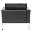 lounge chair blue Fine Mod Imports chair Chairs Black Contemporary/Modern