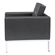 lounge chair blue Fine Mod Imports chair Chairs Black Contemporary/Modern