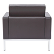 leather arm chairs Fine Mod Imports chair Chairs Brown Contemporary/Modern