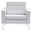 wingback accent chair Fine Mod Imports chair Chairs White Contemporary/Modern
