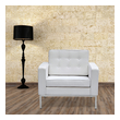 wingback accent chair Fine Mod Imports chair Chairs White Contemporary/Modern