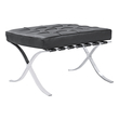upholstered bench with a back Fine Mod Imports ottoman Ottomans and Benches Black Contemporary/Modern