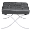 upholstered bench with a back Fine Mod Imports ottoman Ottomans and Benches Black Contemporary/Modern