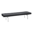 patterned storage bench Fine Mod Imports bench Ottomans and Benches Black Contemporary/Modern