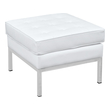 fabric accent bench Fine Mod Imports ottoman Ottomans and Benches White Contemporary/Modern