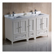 small bathroom basin cabinets Fresca Antique White Traditional