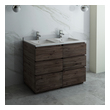 60 in floating vanity Fresca Bathroom Vanities Acacia Wood