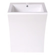 Pedestal Sinks and Bases Fresca Bari White FCB5024WH 817386021983 White Complete Vanity Sets 