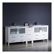 grey tall bathroom cabinet Fresca White Modern