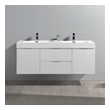 small counter top sink Fresca Glossy White