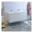 bathroom over the sink cabinets Fresca Glossy White