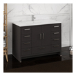 30 vanity cabinet only Fresca Dark Gray Oak