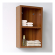 Storage Cabinets Fresca Senza Teak FST8092TK 818234013181 Bathroom Linen Brown Teak Light Brown Complete Vanity Sets 