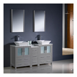 72 bathroom vanity double sink Fresca Gray