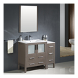 buy bathroom furniture Fresca Bathroom Vanities Gray Oak Modern