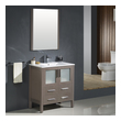 home made bathroom vanity Fresca Gray Oak Modern