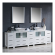 30 inch vanity cabinet only Fresca White Modern