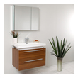 Bathroom Vanities Fresca Senza Teak Vanity Ensembles FVN8080TK 818234010746 30-40 Modern Light Brown Wall Mount Vanities Complete Vanity Sets 25 