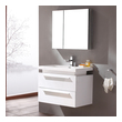 Bathroom Vanities Fresca Senza White Vanity Ensembles FVN8080WH 818234016694 30-40 Modern White Wall Mount Vanities Complete Vanity Sets 25 