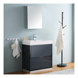 60 rustic bathroom vanity Fresca Dark Slate Gray