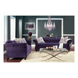 black velvet sectional with chaise Furniture of America Sofas and Loveseat Purple Traditional 