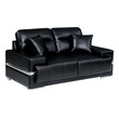 small sectional pull out couch Furniture of America Sofas and Loveseat Black Modern 