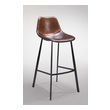 Gingko Bar Chairs and Stools, Black,ebonyBrown,sable, Bar,Counter, Steel, Fabric, CHR-BAR-PAB