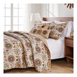 Quilts-Bedspreads and Coverlet Greenland Home Fashions Andorra Cotton quilt and shams with co Multi GL-1304ABSQ 636047318411 Bonus Set Multi Full DoubleKing Queen Twin Cotton Quilt & Sham Quilt and 
