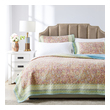 embroidered queen comforter set Greenland Home Fashions Quilt Set Pastel