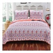 white king bed comforter Greenland Home Fashions Quilt Set Quilts-Bedspreads and Coverlets Multi