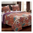 patchwork bedspread double Greenland Home Fashions Quilt Set Spice