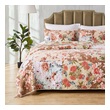 white quilt full queen Greenland Home Fashions Quilt Set Natural