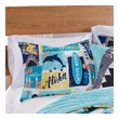 large bed pillow covers Greenland Home Fashions Sham Blue
