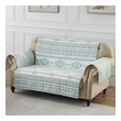 gray and white king quilt Greenland Home Fashions Furniture Protector Turquoise