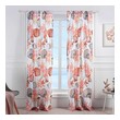 black curtains with white sheers Greenland Home Fashions Window Drapes and Window Treatments Coral