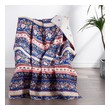 throw blanket on sofa Greenland Home Fashions Accessory Blue