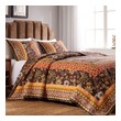 difference between coverlet and comforter Greenland Home Fashions Quilt Set Chocolate