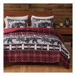 all white comforter queen Greenland Home Fashions Quilt Set Red