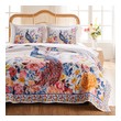 difference between coverlet and bedspread Greenland Home Fashions Quilt Set Gold