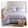 embroidered quilt bedding Greenland Home Fashions Quilt Set Quilts-Bedspreads and Coverlets White