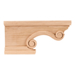 bath towel bars Hardware Resources Cabinet Feet & Legs Moldings and  Carvings Unfinished