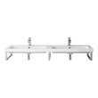 unique vanities for small bathrooms James Martin Floating Console Brushed Nickel Modern