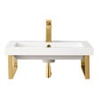 double bathroom cabinets James Martin Floating Console Radiant Gold Modern
