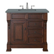 60 inch bathroom cabinet single sink James Martin Vanity Warm Cherry Transitional