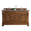 free standing double vanity James Martin Vanity Country Oak Transitional