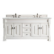 small cabinet for bathroom countertop James Martin Vanity Bright White Transitional