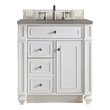 small bathroom cabinet designs James Martin Vanity Bright White Transitional