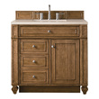 double bathroom vanity with storage tower James Martin Vanity Saddle Brown Transitional