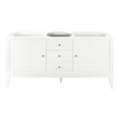 white vanity with black countertop James Martin Cabinet Glossy White Modern
